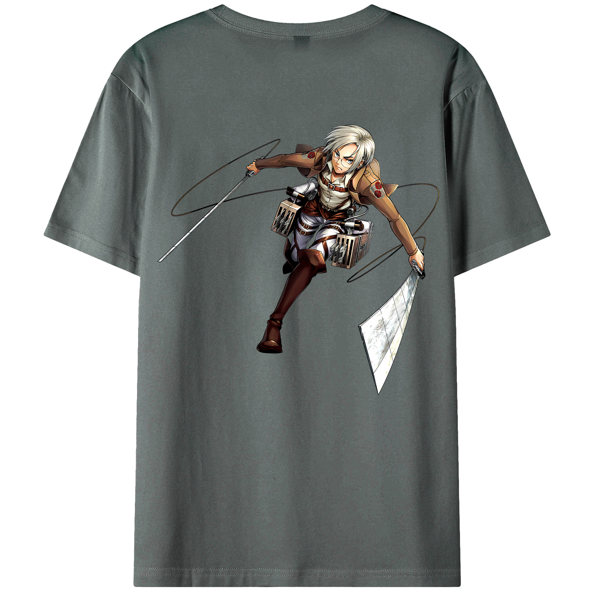 （画像用）  綿100％ メンズ半袖Tシャツ（バックプリント） 通気性